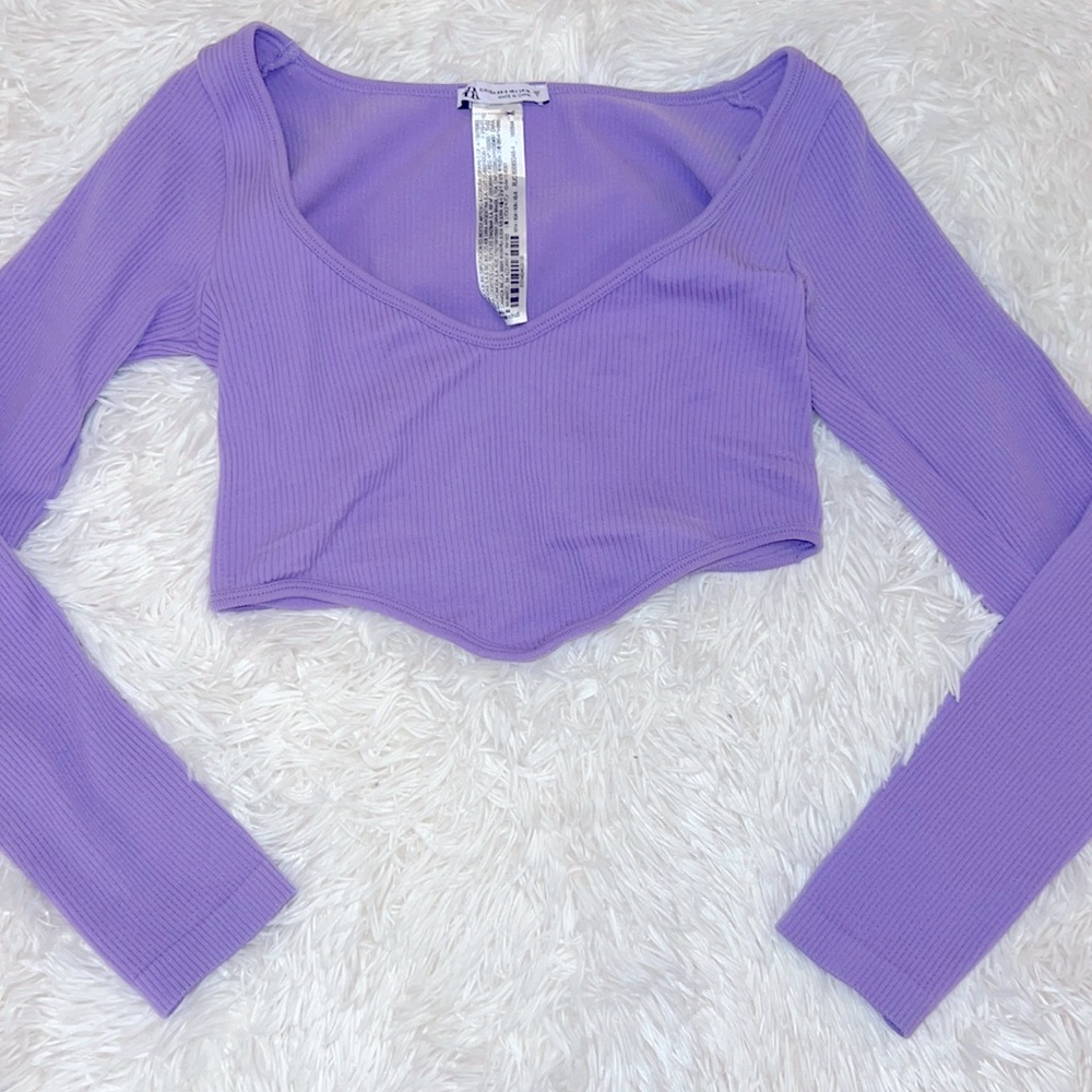 Zara long sleeve crop top - Picture 1 of 1